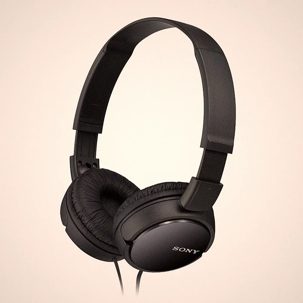 Sony MDR Faltbare On Ear Kopfhörer 30mm Stereo 3,5mm Klinke Kabel Schwarz Leicht