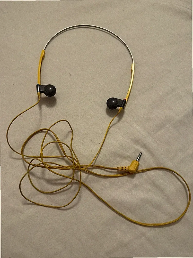 Sony MDR-W15 TURBO STEREO Dynamic Sports Kopfhörer Gelb