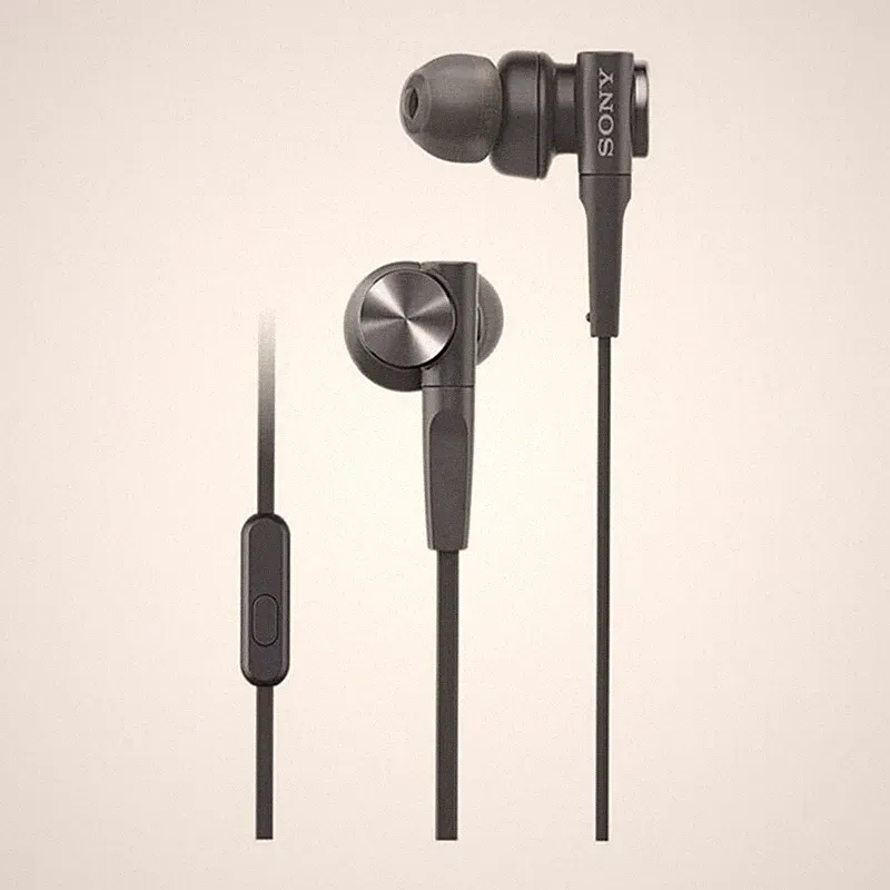 SONY MDR-XB55AP Bass Booster In-Ear Headphones In-line Remote Mic - 2 Colors