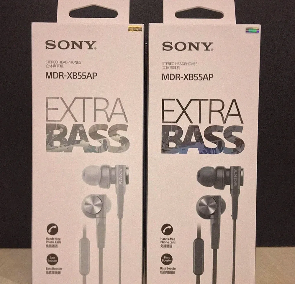 SONY MDR-XB55AP Bass Booster In-Ear Kopfhörer In-Line Fernmikrofon für 2 Farben