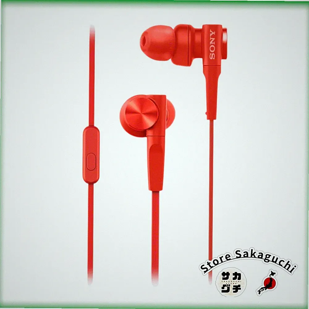 Sony MDR-XB55AP Rot Extra Bass Kabelgebundene In-Ear Ohrhörer mit...