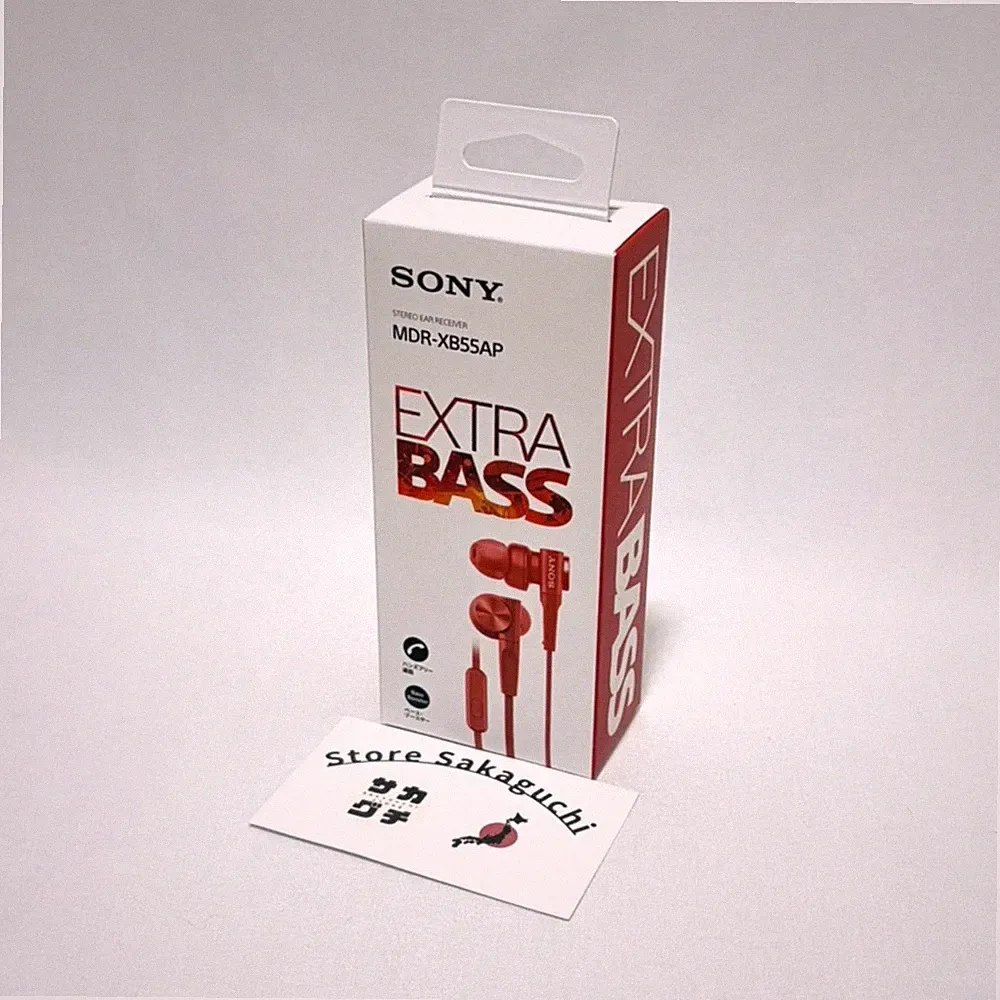 Sony MDR-XB55AP Rot Extra Bass Kabelgebundene In-Ear Ohrhörer mit...