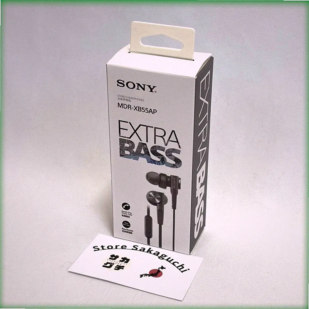 Sony MDR-XB55AP Schwarz Extra Bass Kabelgebundene In-Ear Ohrhörer mit...