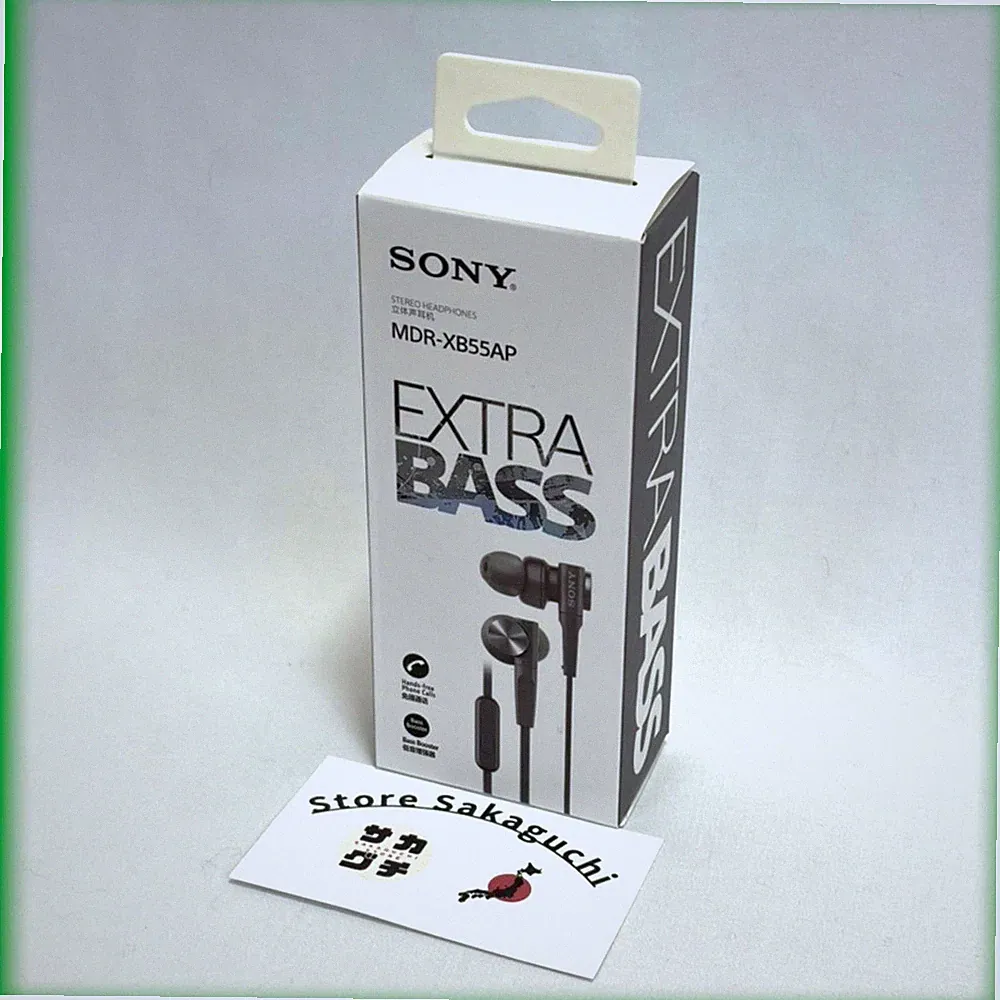 Sony MDR-XB55AP Schwarz Extra Bass Kabelgebundene In-Ear Ohrhörer mit...