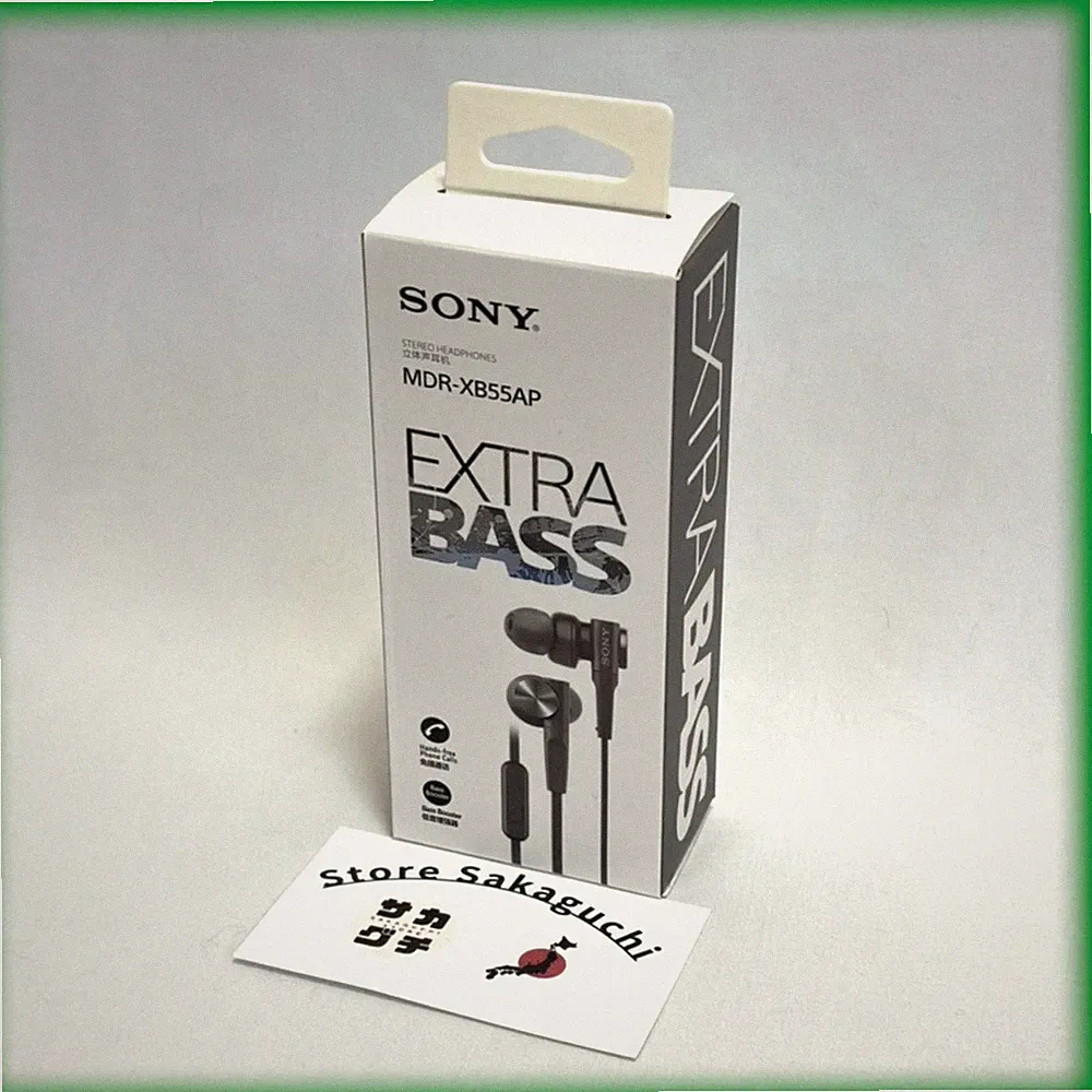 Sony MDR-XB55AP Schwarz Extra Bass Kabelgebundene In-Ear Ohrhörer mit Mikrofo...