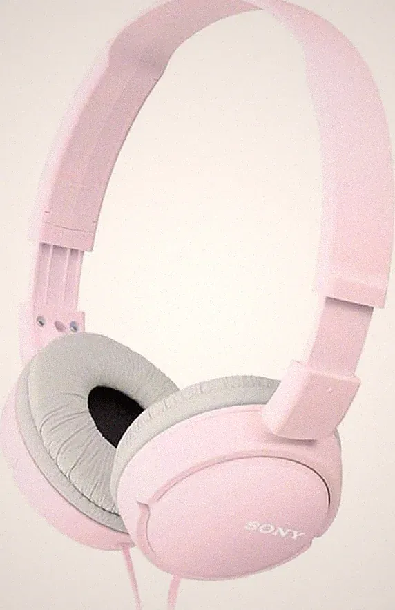 Sony MDR-ZX110 faltbarer Bügel-Kopfhörer mit Kabel, Leistungsstarker Klang, Rosa