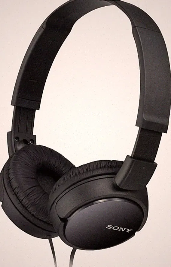 Sony MDR-ZX110 On-ear Kopfhörer Faltbarer Bügelkopfhörer 40 mm Treiber Schwarz