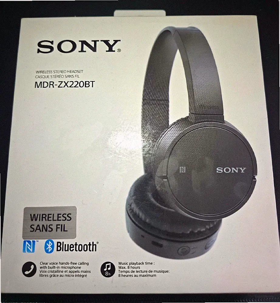 Sony MDR-ZX220BT Bluetooth On-Ear Kopfhörer mit NFC, Mikrofon, Schwarz