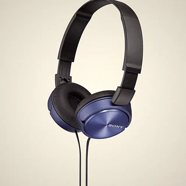 Sony MDR-ZX310 On Ear Kopfhörer kabelgebunden Blau Faltbar
