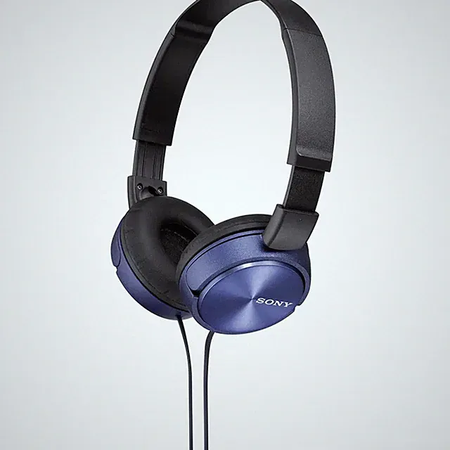 Sony MDR-ZX310 On Ear Kopfhörer kabelgebunden Blau Faltbar