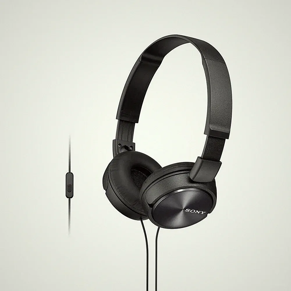 Sony MDR-ZX310AP On Ear Kopfhörer kabelgebunden Schwarz Headset, Faltbar