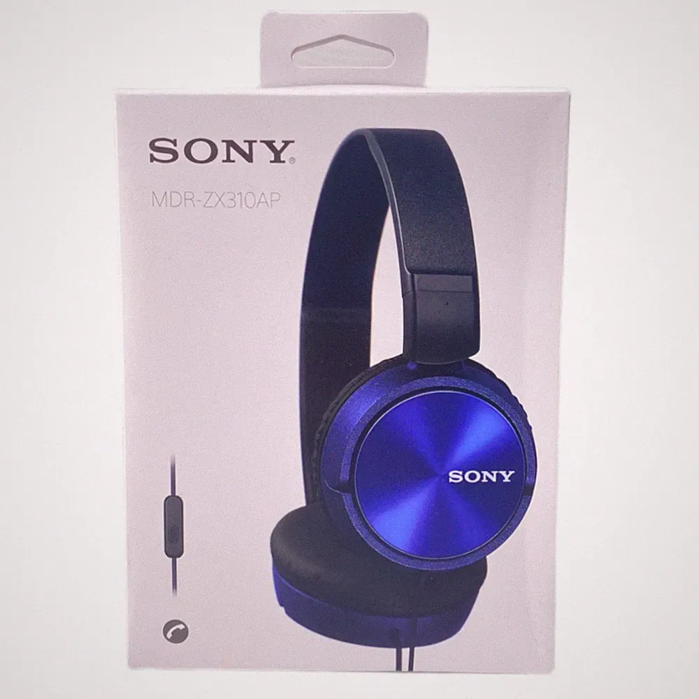 Sony MDR-ZX310APL Kopfhörer Blau On-Ear Faltbar Leicht Bassstark