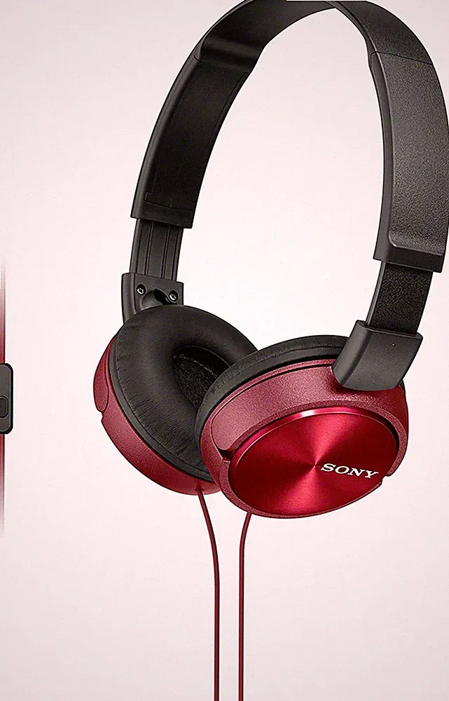 SONY MDR-ZX310APR Headset-Lifestyle-Kopfhörer 98-db/mW faltbar Rot "wie neu"