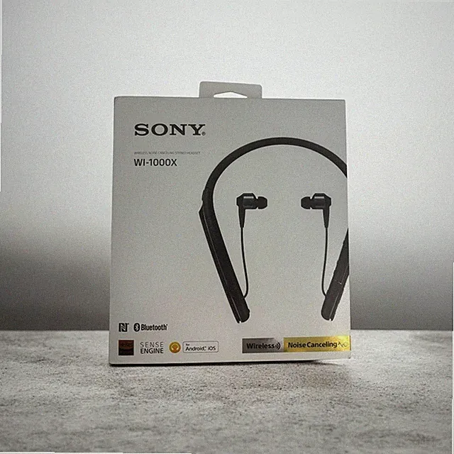 Sony Noise Cancelling Wireless Hinter Hals In Ear Kopfhörer Schwarz