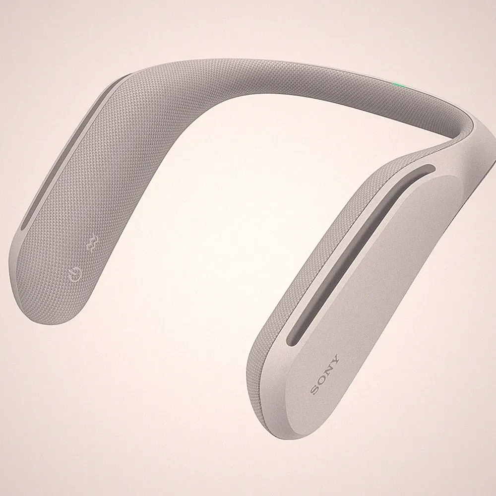 Sony SRS-WS1 Tragbare Nackenlautsprecher für TV-Filme und Spiele mit Soundvib...