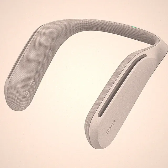 Sony SRS-WS1 Tragbare Nackenlautsprecher für TV-Filme und Spiele mit Soundvib...