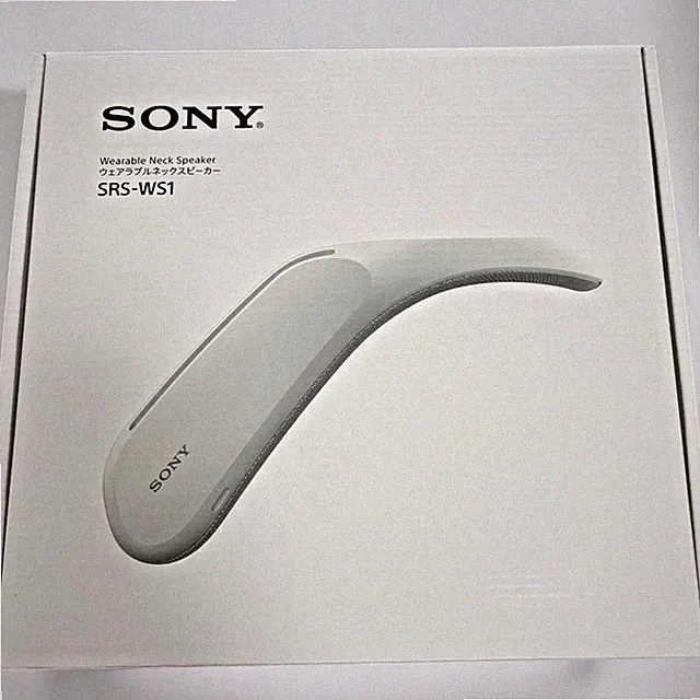 SONY SRS WS1 tragbarer Halslautsprecher Vibration Sound TV Film Spiel Japan e...