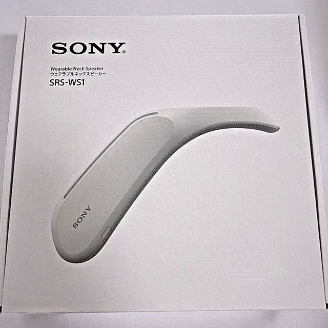 SONY SRS WS1 tragbarer Halslautsprecher Vibration Sound TV Film Spiel Japan...