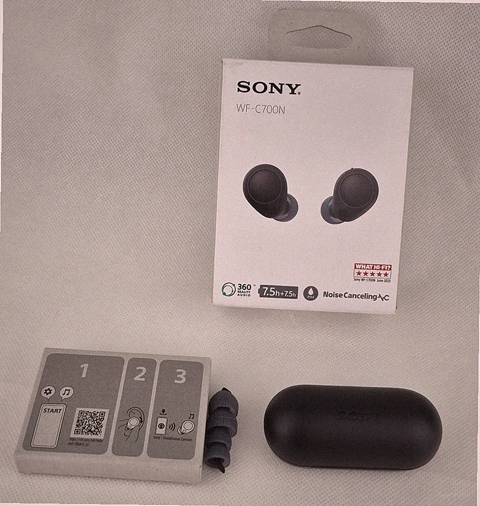 Sony WF-C700N Bluetooth In-Ear Kopfhörer Schwarz Noise Cancelling ANC OVP