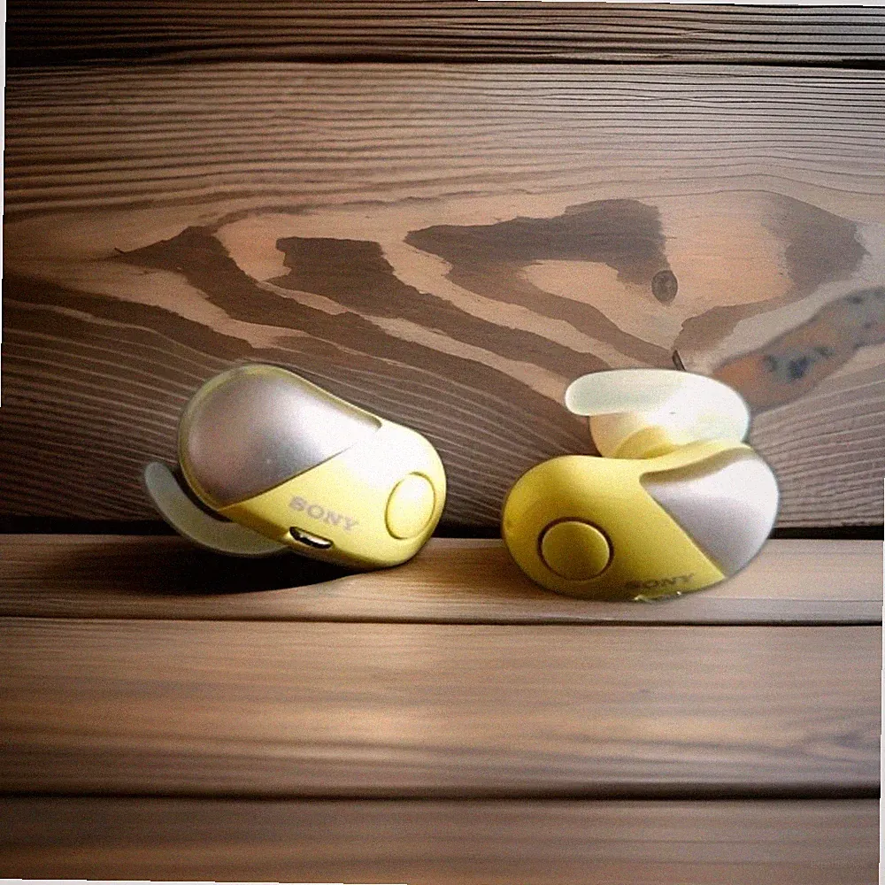 Sony WF-SP700N iPhone Sport Kopfhörer, Wireless, Noise Cancelling, Yellow, OVP