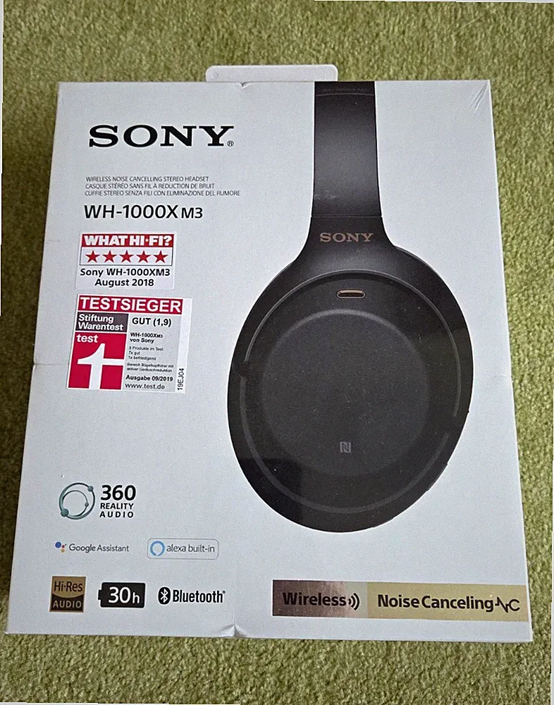 Sony WH-1000XM3 Over-Ear Bluetooth Kopfhörer ANC Hi-Res Audio Schwarz