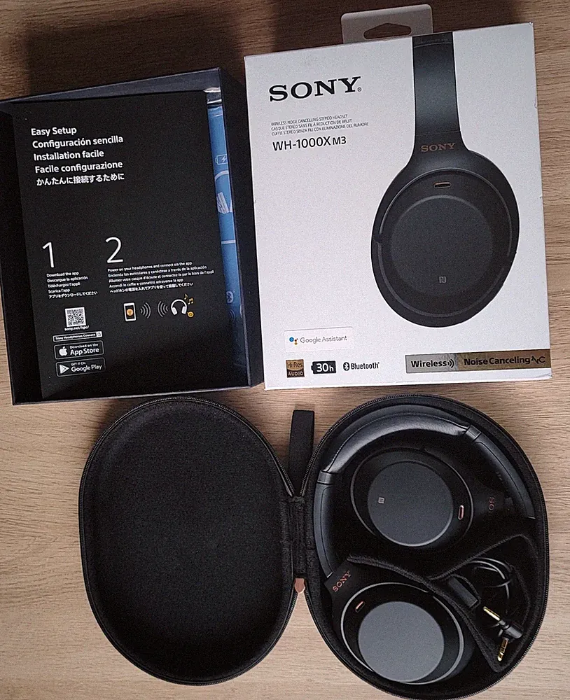 Sony WH-1000XM3 Over-Ear Kopfhörer; Bluetooth schwarz