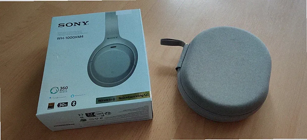 Sony WH-1000XM4 Bluetooth Noise Cancelling Kopfhörer - OVP - Polster Neu