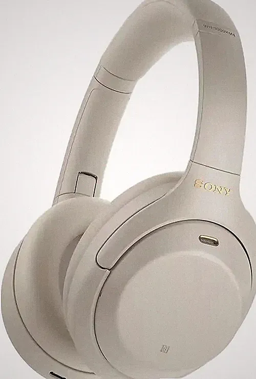 Sony WH-1000XM4 Silberne drahtlose Over-Ear-Kopfhörer mit ANC GEB