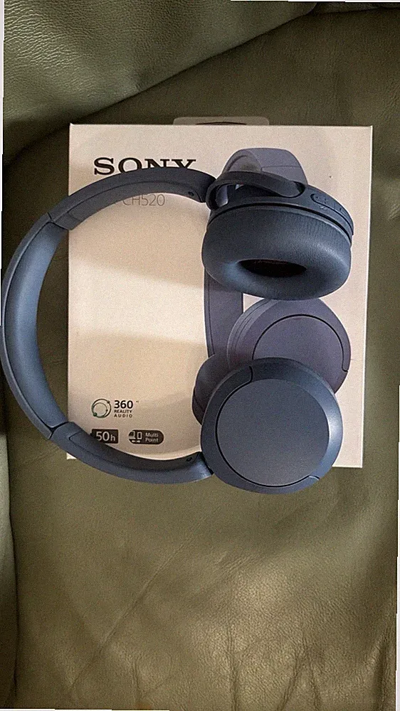 Sony WH-CH520 Bluetooth On-Ear Kopfhörer kabellos Kopfbügel Blau