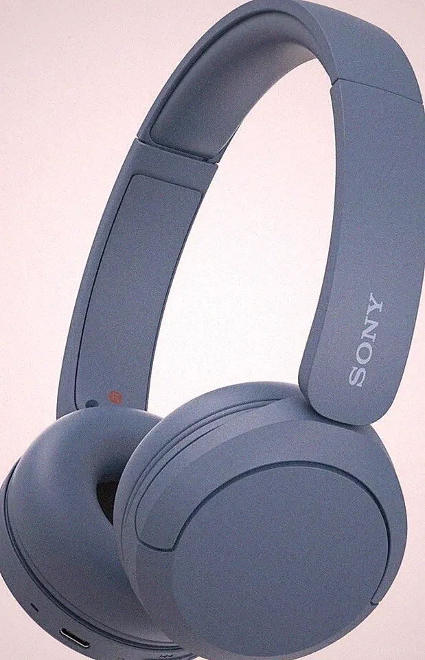 Sony WH-CH520 Kabelloser Bluetooth On Ear Kopfhörer, hohe Klangqualität, Blau
