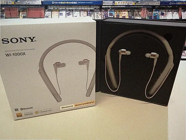 SONY WI-1000X Wireless Noise Cancelling Stereo Headset Gold getestet Japan...