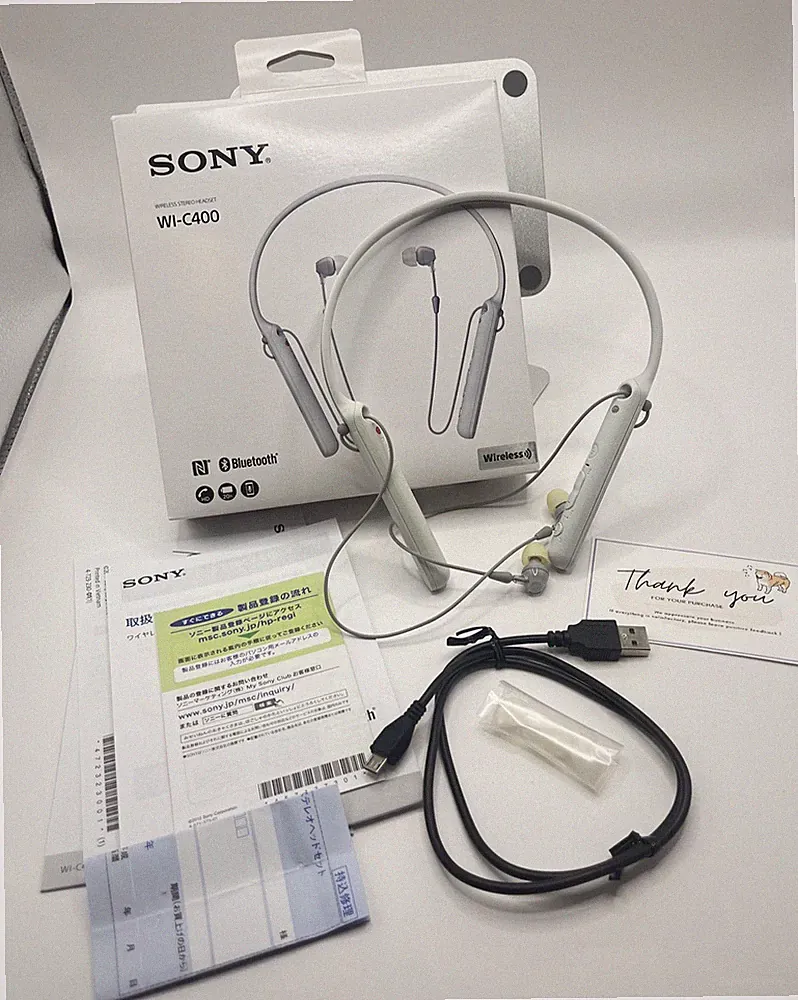 Sony WI-C400/W Wireless Bluetooth Nackenbügel Ohrhörer Kopfhörer mit...