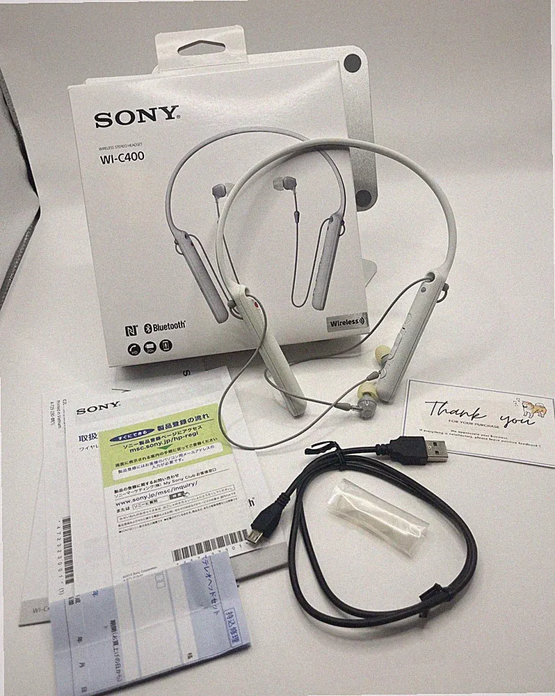 Sony WI-C400/W Wireless Bluetooth Nackenbügel Ohrhörer Kopfhörer mit...
