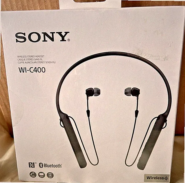 Sony Wi-C400 Wireless Kopfhörer Nackenbügel Ohrhörer Schwarz Neu in OVP versiegelt selten neu