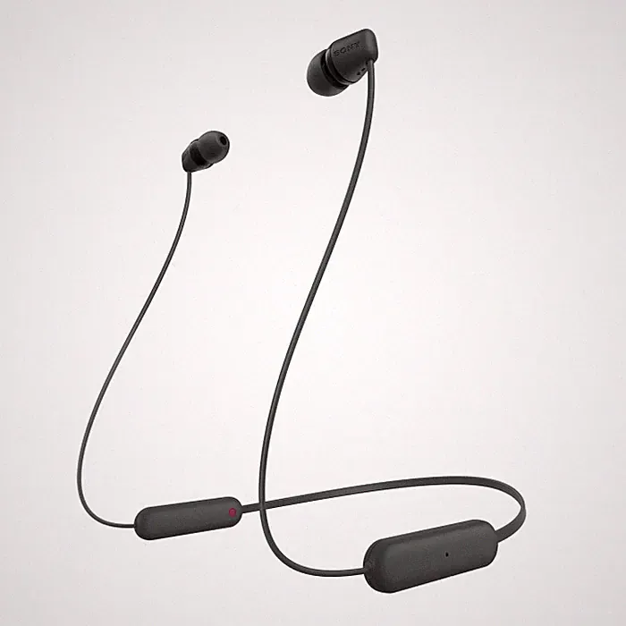 Sony WIC100B Schwarz Bluetooth In-Ear Kopfhörer Wasserdicht IPX4