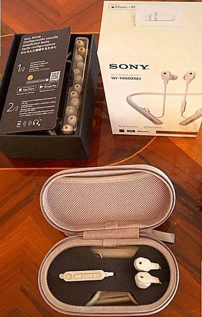Sony Wireless Noise Cancelling Stereo Headset WI 1000XM2 Silber Kopfhörer