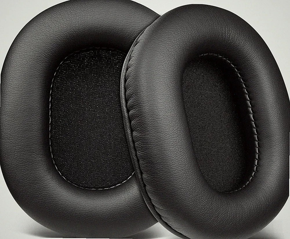 SOULWIT Ohrpolster für ATH M50X Kopfhörer – Schwarz | für Audio-Technica M50X