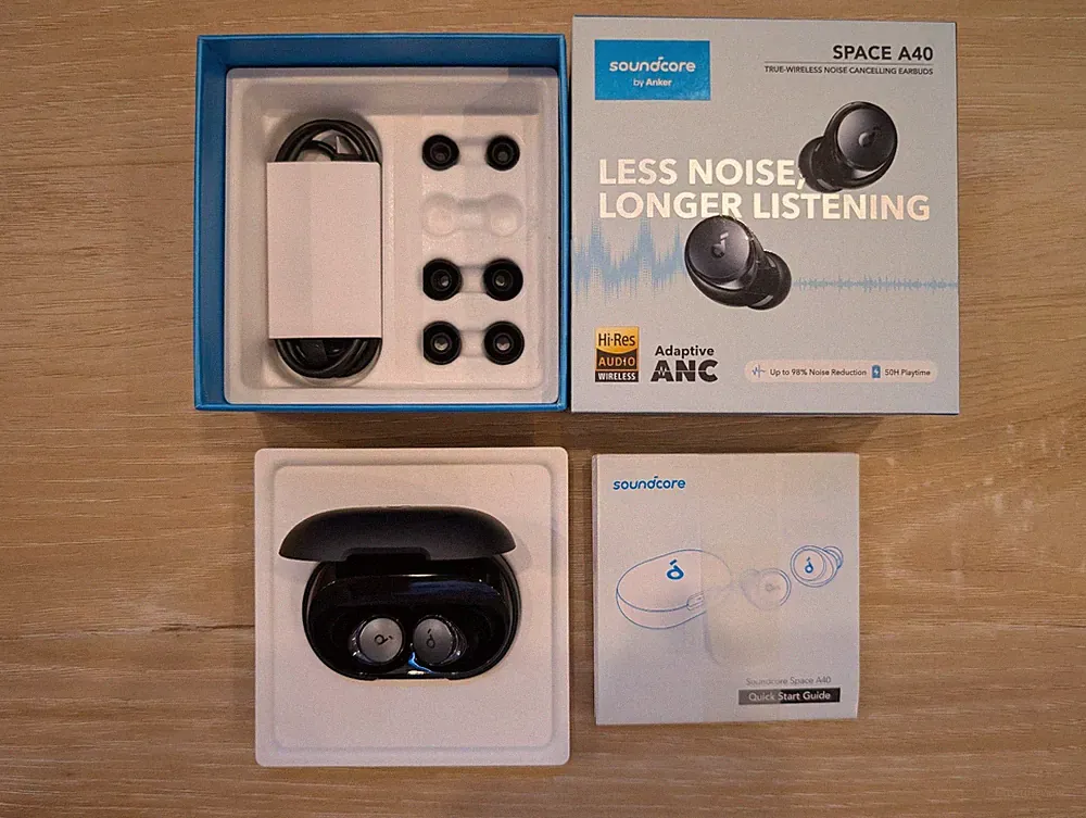 Soundcore Anker Space A40 True Wireless Bluetooth Kopfhörer Schwarz in OVP