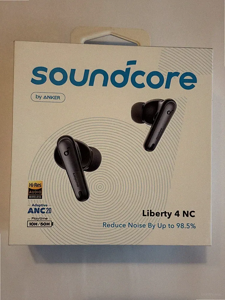 Soundcore Liberty 4 NC ANC Bluetooth Kopfhörer Schwarz neuwertig B-Ware