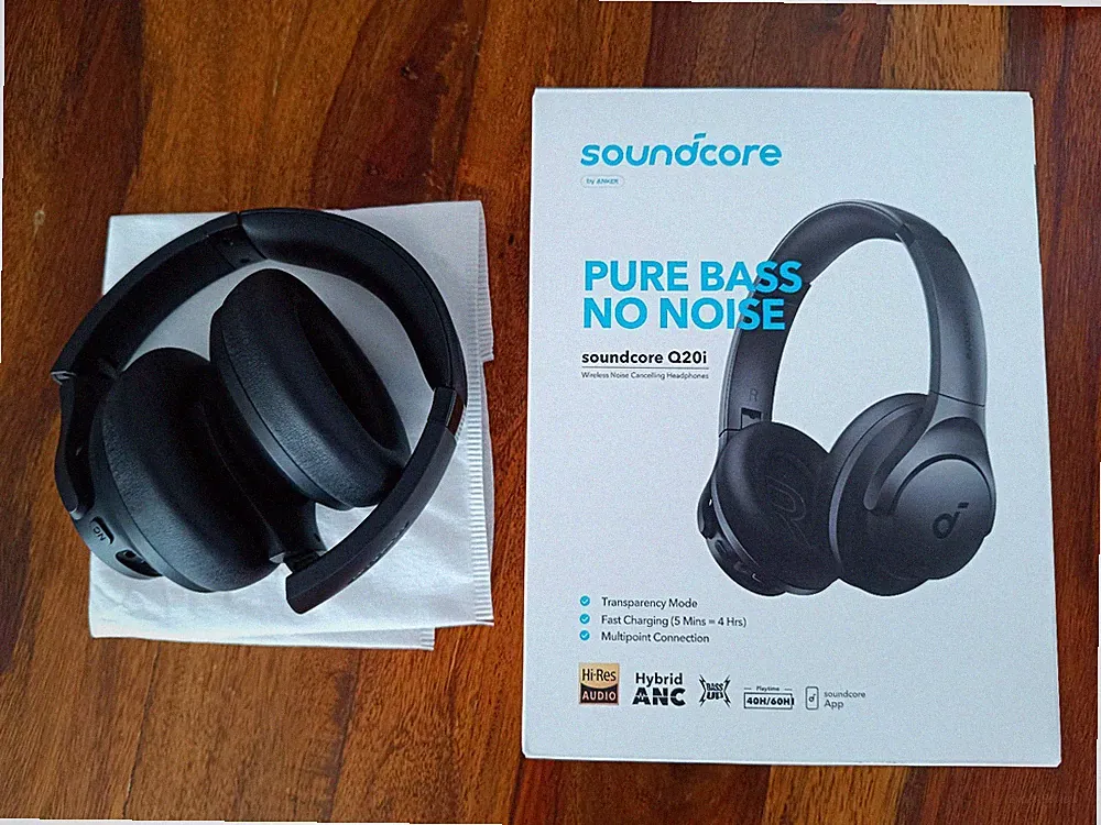 soundcore Q20i Kabelloser Bluetooth Over-Ear Kopfhörer von Anker - Schwarz