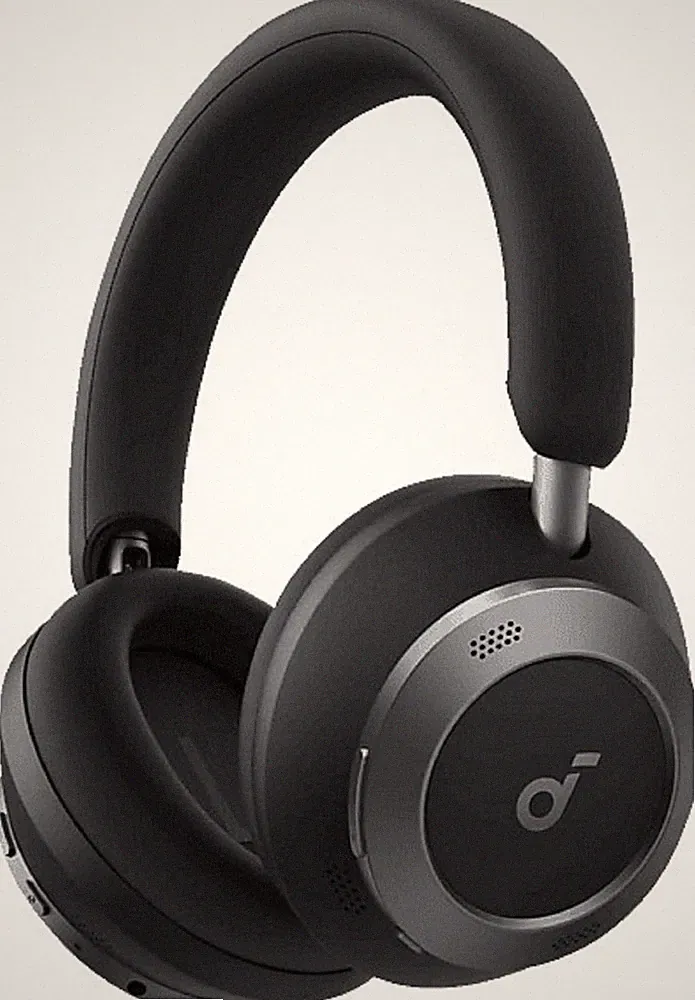 Soundcore Space One Pro Jet Black + Case, Bluetooth-Kopfhörer, On-Ear, Geschloss