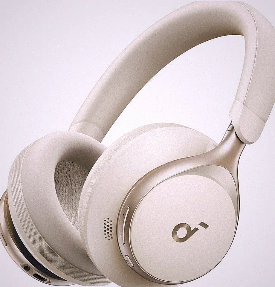 Soundcore Space One True-Wireless Over-Ear Bluetooth-Kopfhörer, weiß