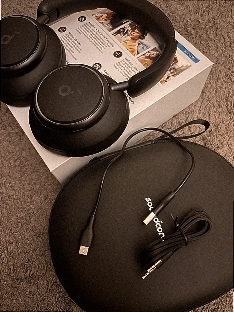 Soundcore Space Q45 Bluetooth Kopfhörer ANC bis zu 98% 50 Std Wiedergabe Schwarz