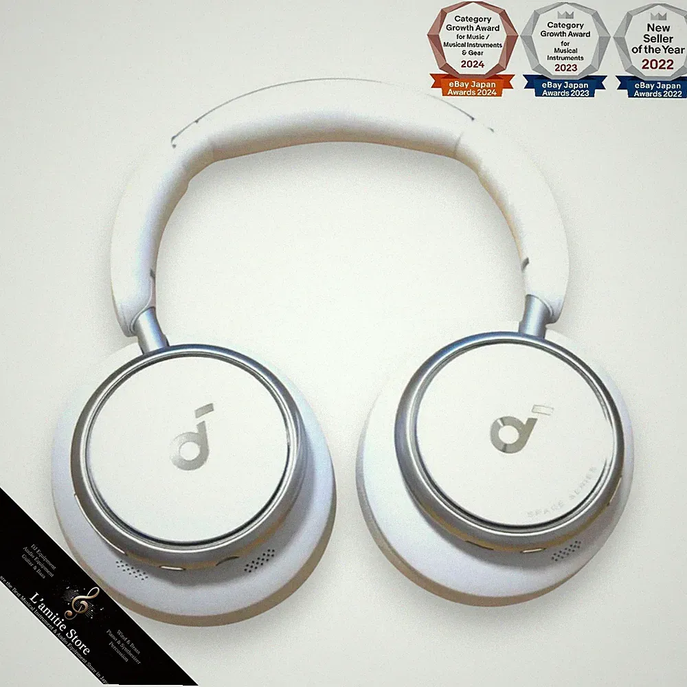 Soundcore Space Q45 Weiß Kabellos Kopfhörer Over-Ear Bluetooth 5.3 Japan...