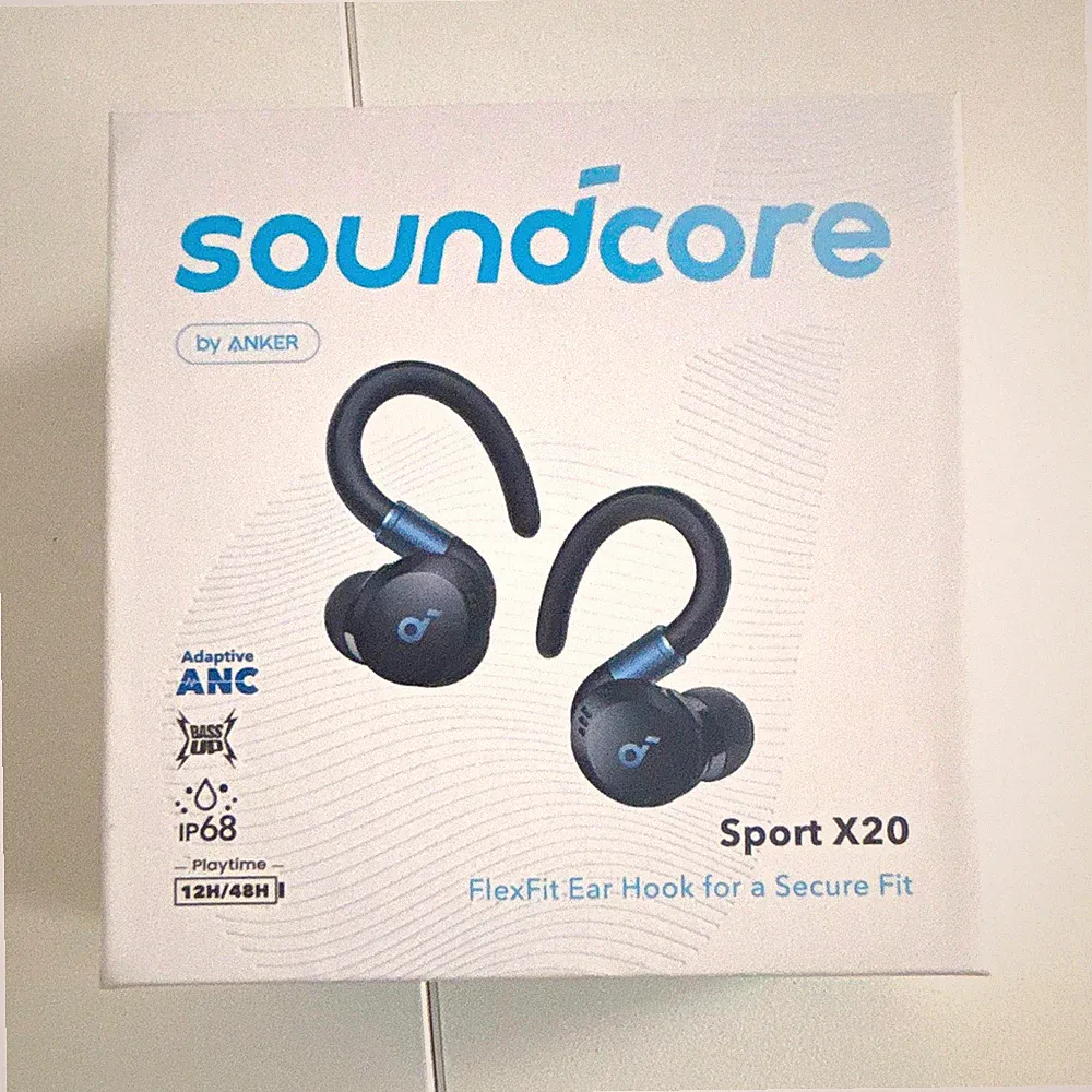 soundcore Sport X20 True Wireless In-Ear Ohrbügel, ANC, IP68, Schwarz