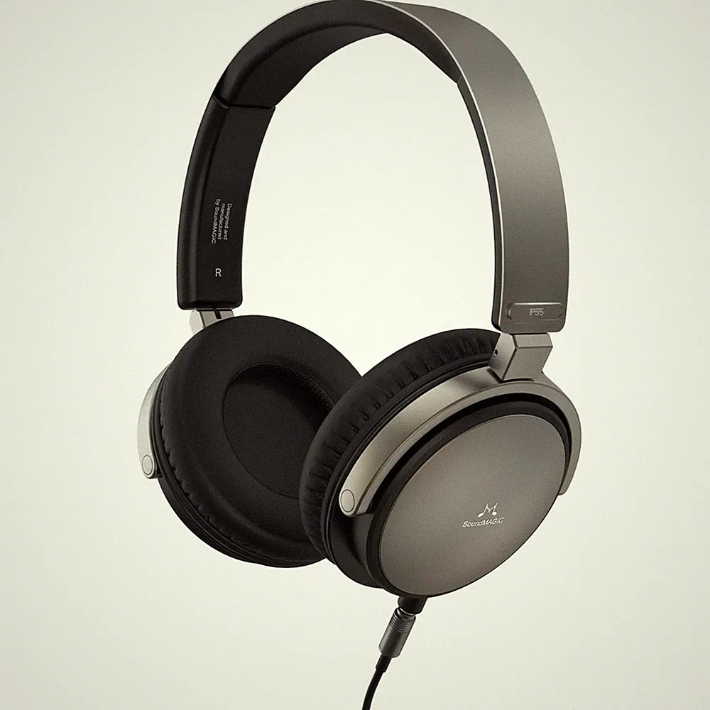 SoundMagic Vento P55 V3 On-Ear Wired Kopfhörer mit Noise Cancelling, Gunmetal