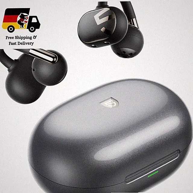 SoundPEATS Clip1 Open Ear Kopfhörer LDAC 40 Std Akku Schwarz