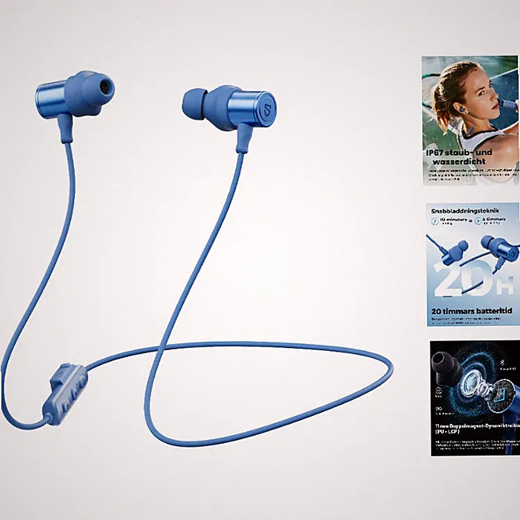 SoundPEATS Q40HD Nackenband-Kopfhörer mit LDAC, 20 Std Akku, sportlich