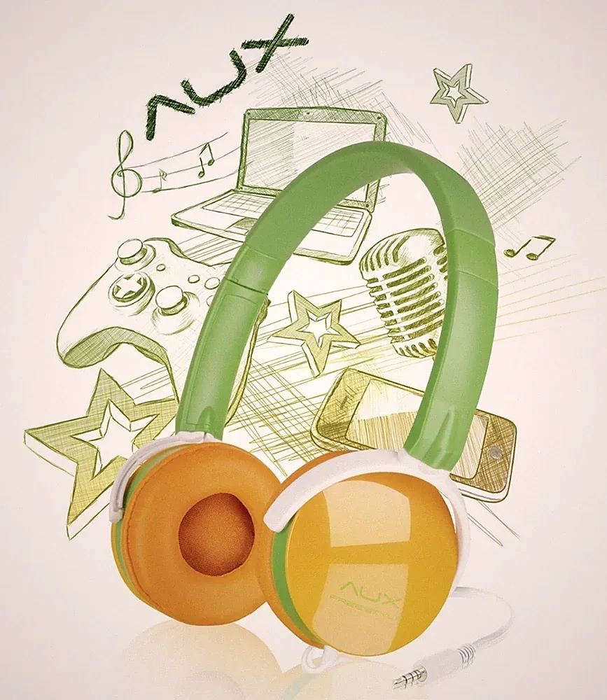 Speedlink AUX On-Ear Headset 3,5mm Klinke Kopfhörer + Mikrofon Handy MP3 Hifi ..