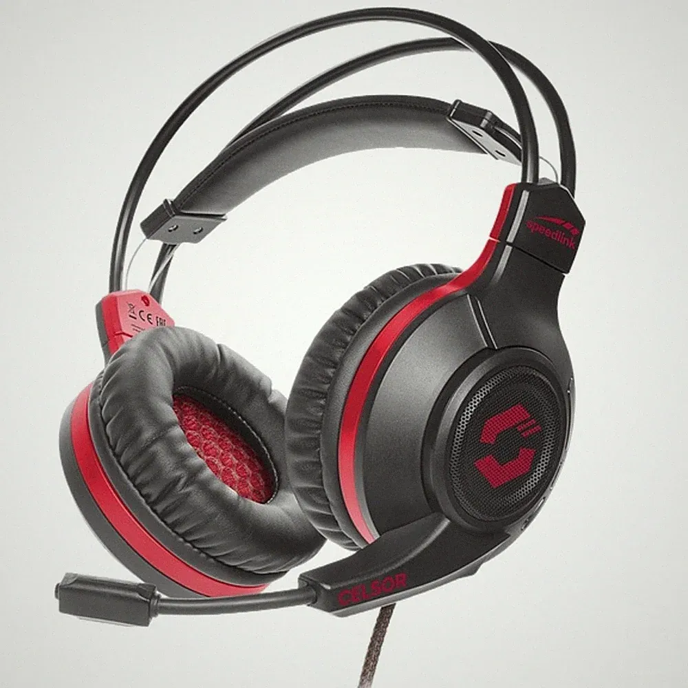 Speedlink CELSOR Gaming Headset Gamer Kopfhörer Mikrofon Chat 3,5mm PC Notebook
